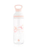 EQUA BPA FREE FLOW water bottle, Beat, graphic motif, peach color