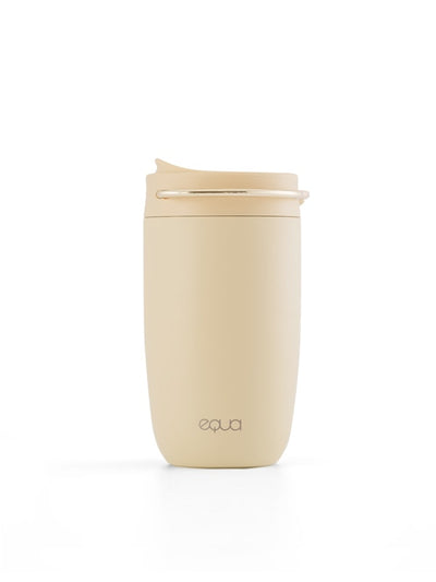 EQUA cup Butter with gold handle details, 100% leak proof and thermo insulation