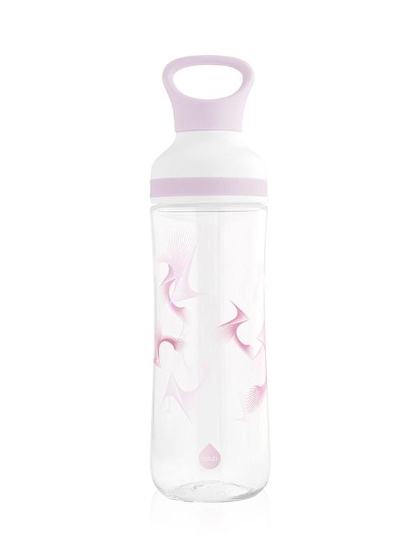 EQUA BPA FREE FLOW water bottle, Bounce, graphic motif, purple color