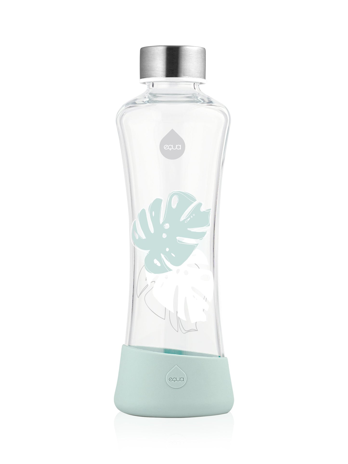 Monstera Glass Trinkflasche