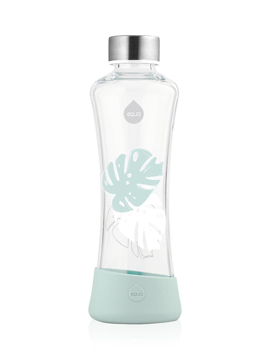 Monstera Glass Trinkflasche