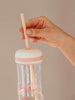 Reusable plastic bpa free straw suitable for EQUA smoothie cup.